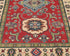 4x6 Red Kuba Afghan Hand Knotted Wool Area Rug